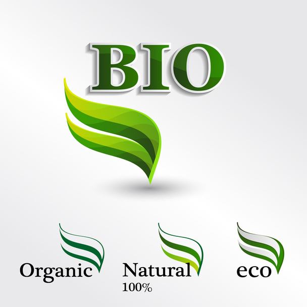 Set  Eco logos - Вектор,изображение