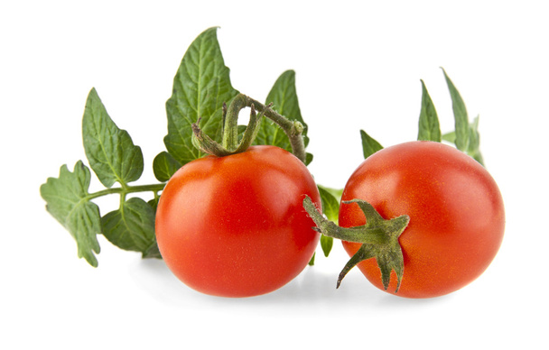 Kaksi kypsää punaista tomaattia
 - Valokuva, kuva