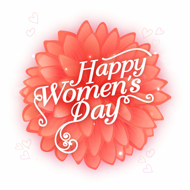 Greeting card for Happy Women's Day celebration. - Фото, изображение