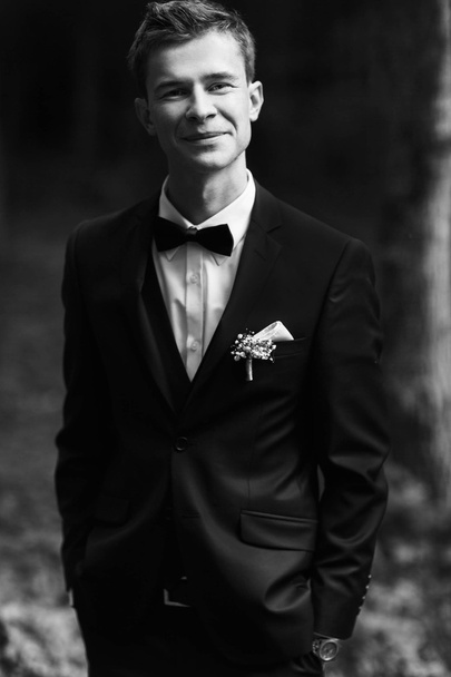 luxury stylish young  groom - Foto, Bild