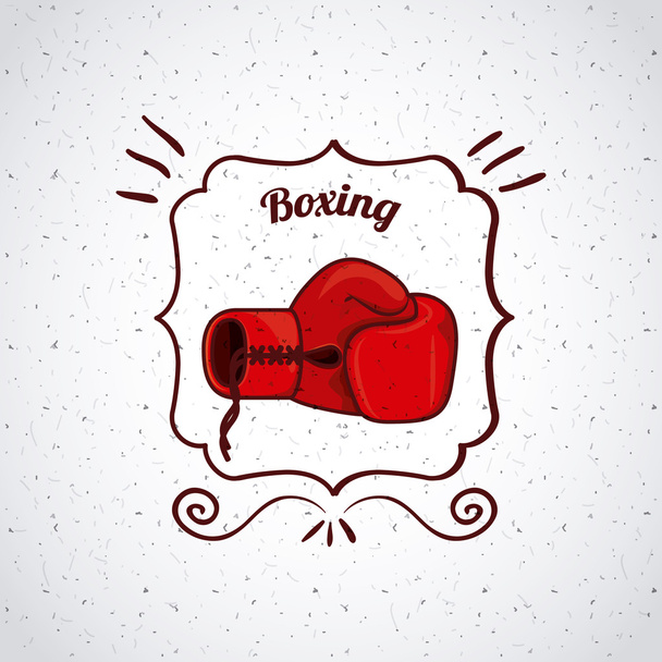 design de esporte de boxe
 - Vetor, Imagem