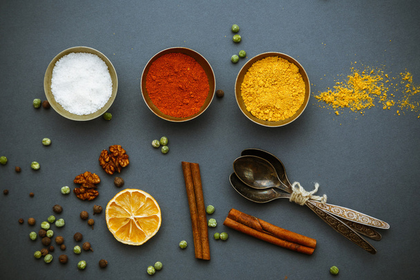 spices on jars - Foto, Imagem
