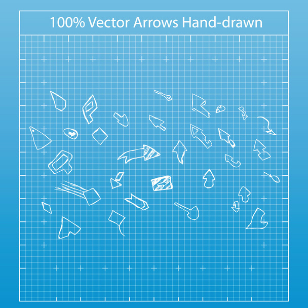 A hand drawn arrows - Vector, afbeelding