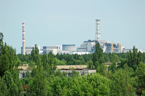 Lost city Pripyat and Chernobyl nuclear power station - Photo, Image