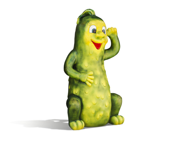 Happy fairy cartoon cucumber - Photo, Image