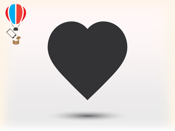 heart button icon - Vector, Image