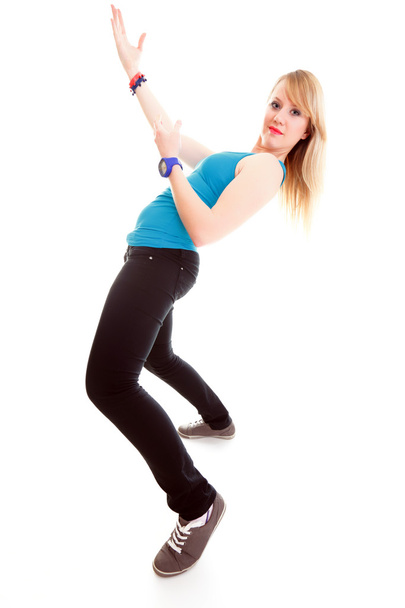Young female in dancing pose - Fotoğraf, Görsel