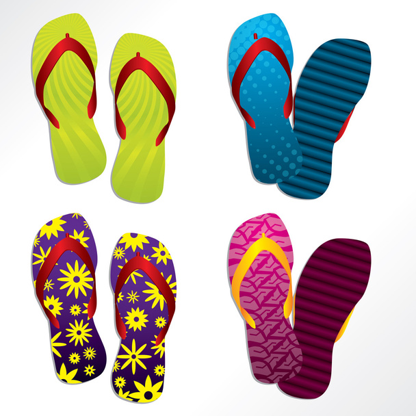 Various flip flop designs - Vector, Image