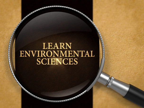 Aprende el concepto de ciencias ambientales a través de lupa
. - Foto, Imagen