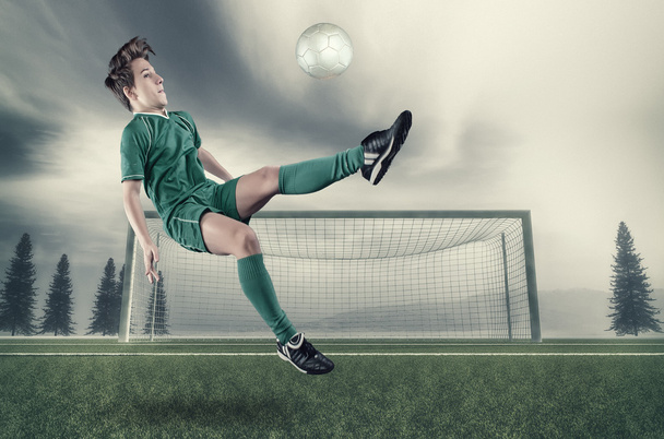 El jugador de fútbol
 - Foto, imagen