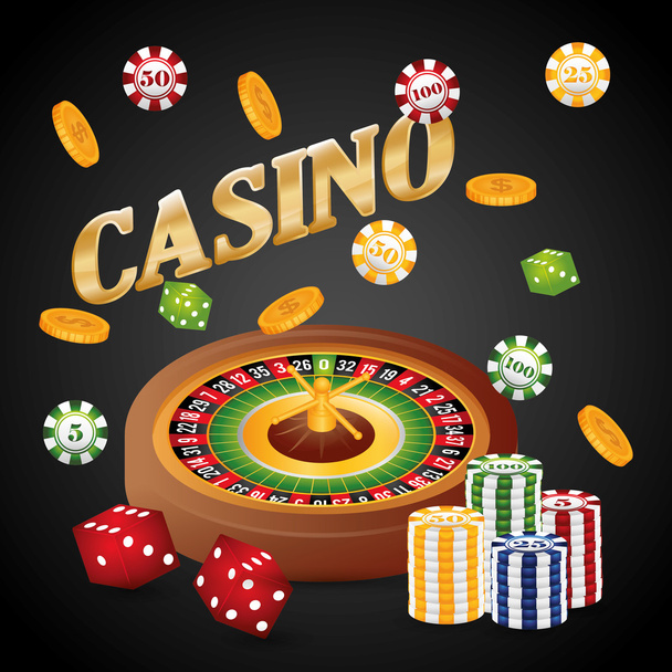 Иконка казино
 - Вектор,изображение