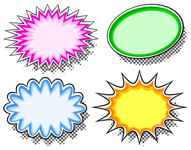 colorful effect bubbles - Vector, Imagen