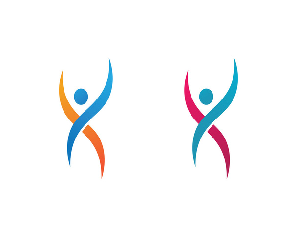 Szablon logo zdrowego życia - Wektor, obraz