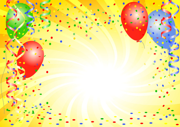 Fondo de la fiesta con globos
 - Vector, imagen