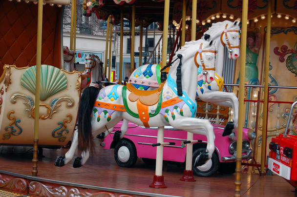 Vieux carrousel français
 - Photo, image