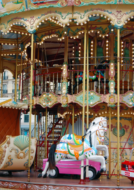 Old French carousel - Photo, Image
