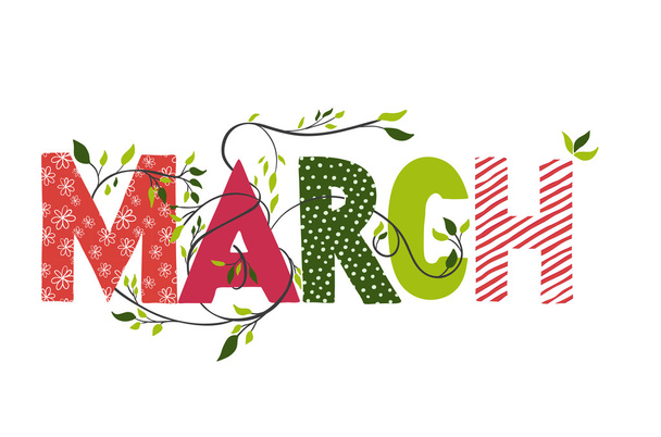 March month name.  - Vector, Image
