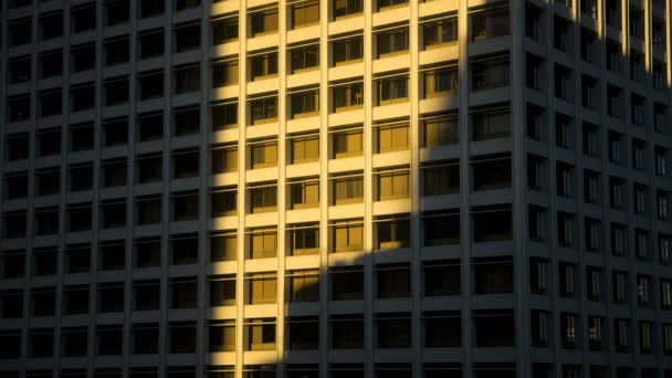 ロサンゼルスのオフィスビルに影の動き - 映像、動画