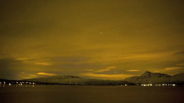 Északi fények a norvég ég - Felvétel, videó