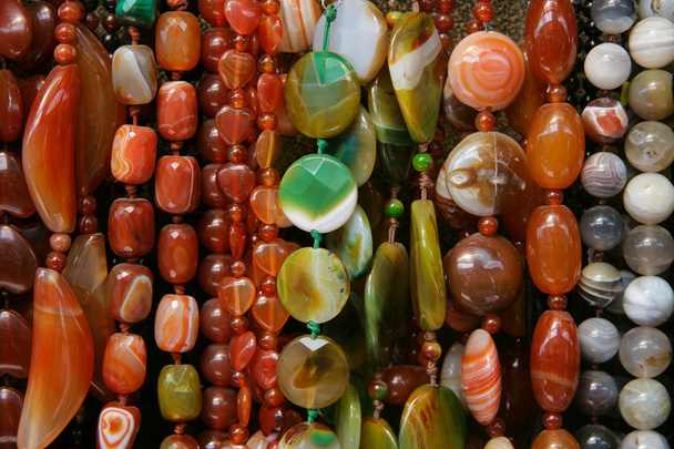 Colour beads of different form - Foto, Bild