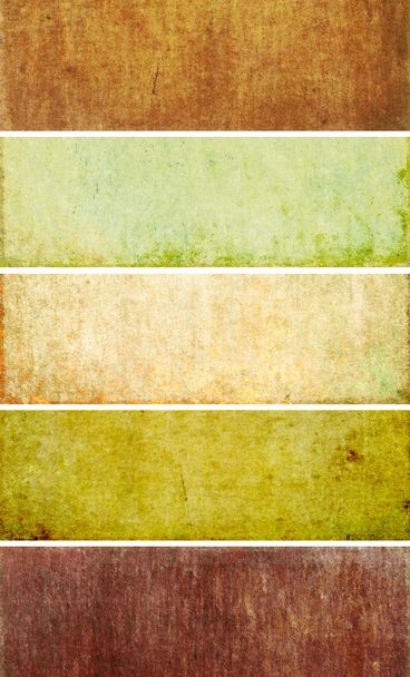Lovely set of banners with earthy textures. useful design elements - Foto, imagen