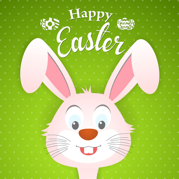 Bonne carte de Pâques avec oreilles de lapin
 - Vecteur, image