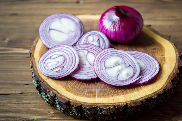 Fresh red onions - Photo, image