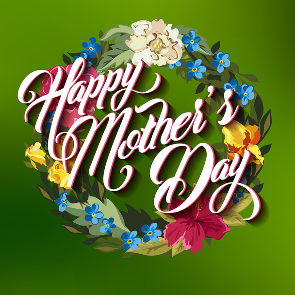 Happy Mothers Day Greeting card - Vector, Image