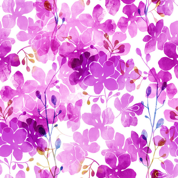 impresión de lilas y ramas
 - Foto, Imagen