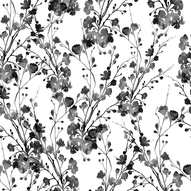 imprints of flowering branches - Foto, Imagen