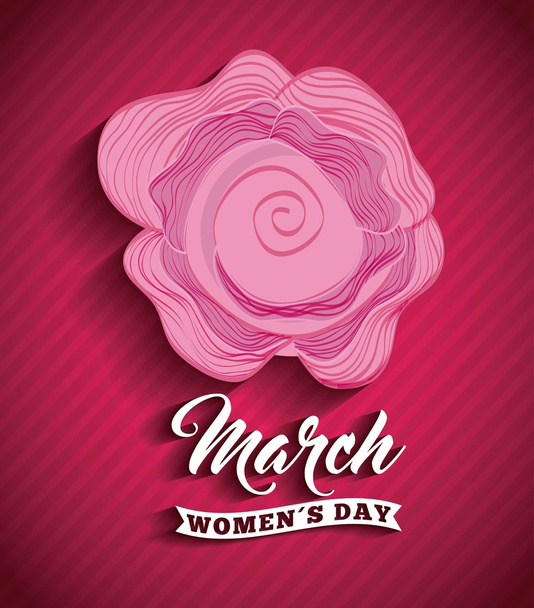 happy womens day design - Vector, Imagen
