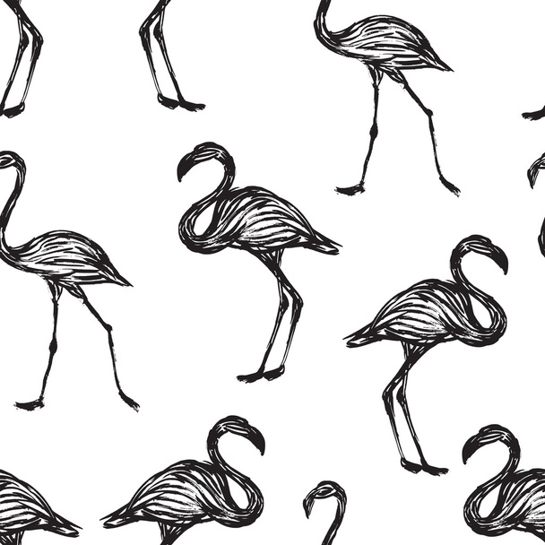 flamingo pattern bird - Vecteur, image