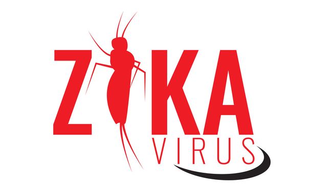 Vector Zika vírus logotipo, símbolo ou sinal. Mosquitos Aedes Aegypti
. - Vetor, Imagem