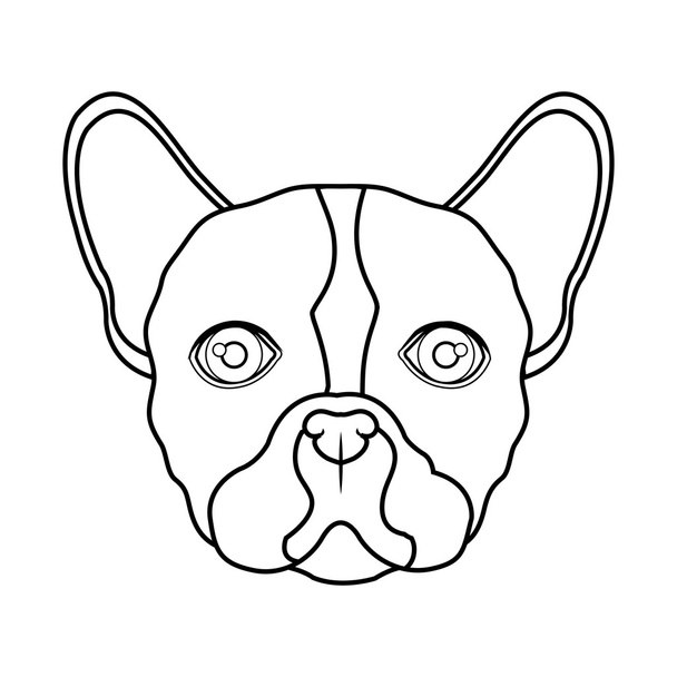 Design der Bulldoggen - Vektor, Bild