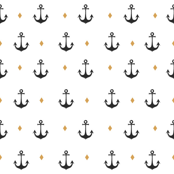 Anchor seamless pattern  - Vektor, kép