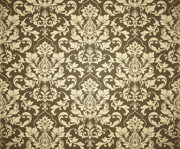 Vector damask seamless pattern background. - Vector, Image