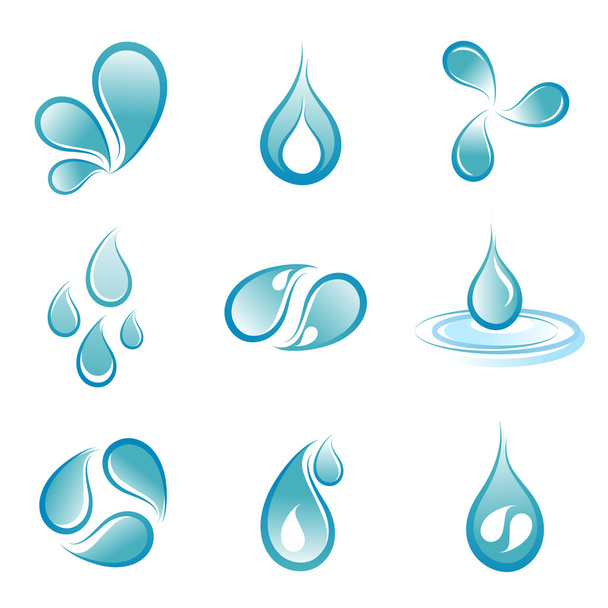水のシンボル - ベクター画像