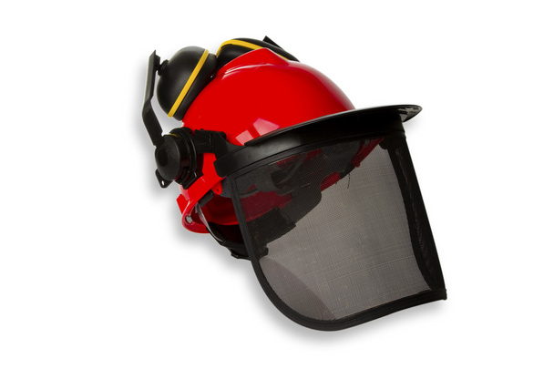 casco de seguridad aislado sobre fondo blanco - Foto, Imagen