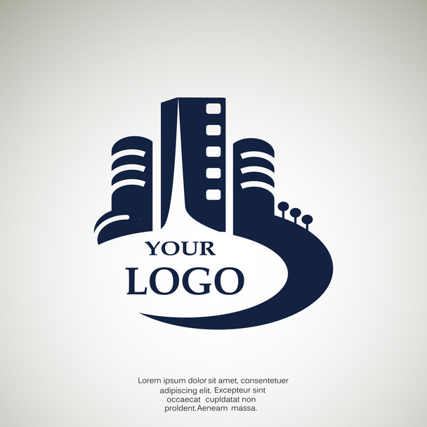 City buildings logo for your company - Vector, afbeelding