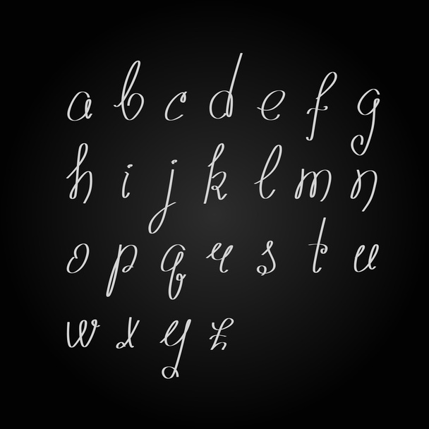 Vector handmade brush script, good lettering eps - Vektor, obrázek