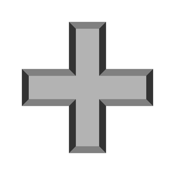 A także krzyż ikona wektor znak - Wektor, obraz