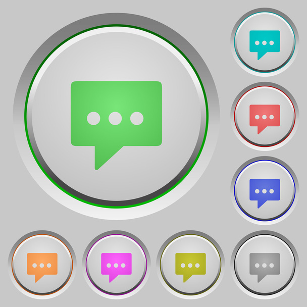 Working chat push buttons - Vector, Image