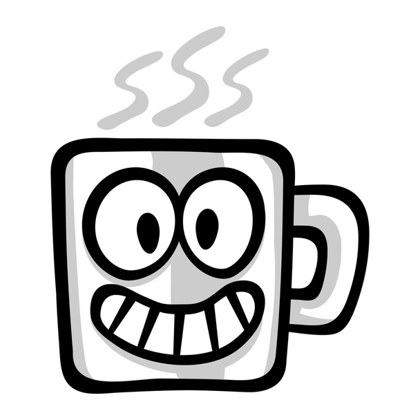 コーヒーマグカップベクトルアイコン - ベクター画像