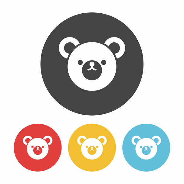toy bear doll icon vector illustration - Vector, afbeelding