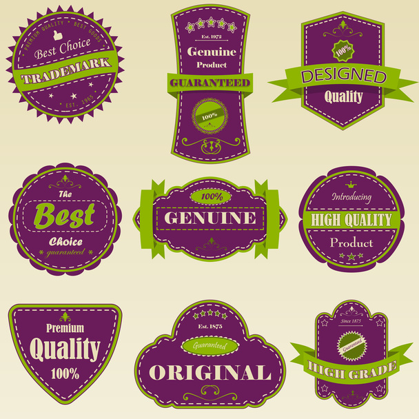 Premium kwaliteit label - Vector, afbeelding