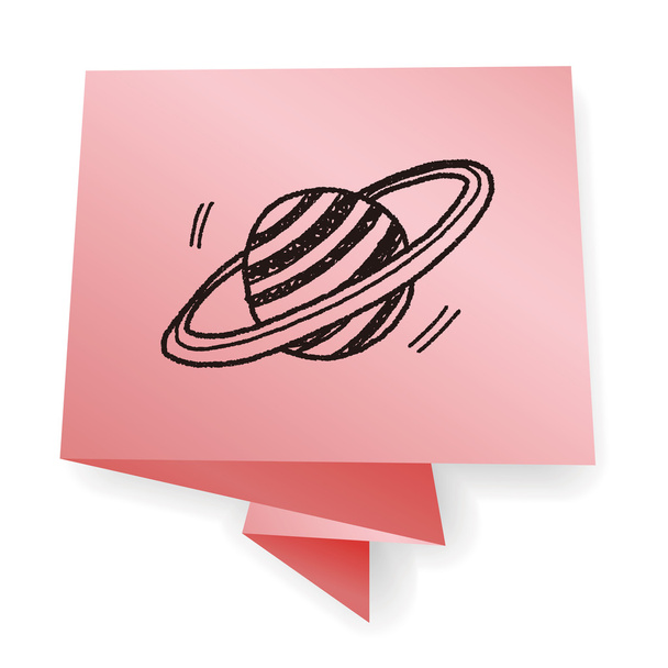 Doodle Planet ilustração vetorial
 - Vetor, Imagem