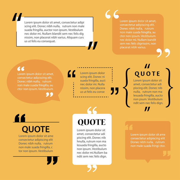 modern quote text template design elements - Vector, Image