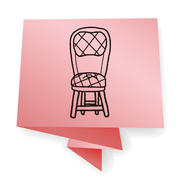 cadeira doodle vetor ilustração
 - Vetor, Imagem
