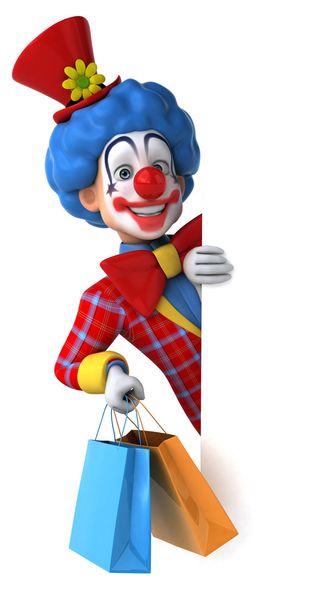 Fun cartoon clown - Foto, Bild