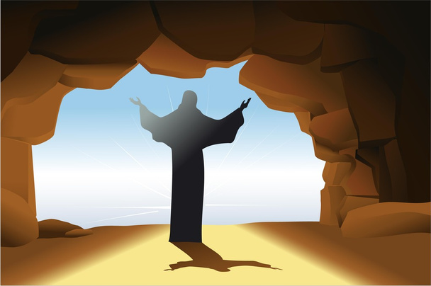 復活のイエス ・ キリスト - ベクター画像
